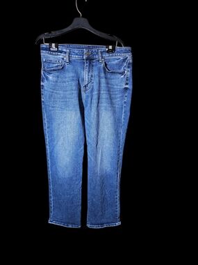 Express Women's Straight Leg Jeans in Blue